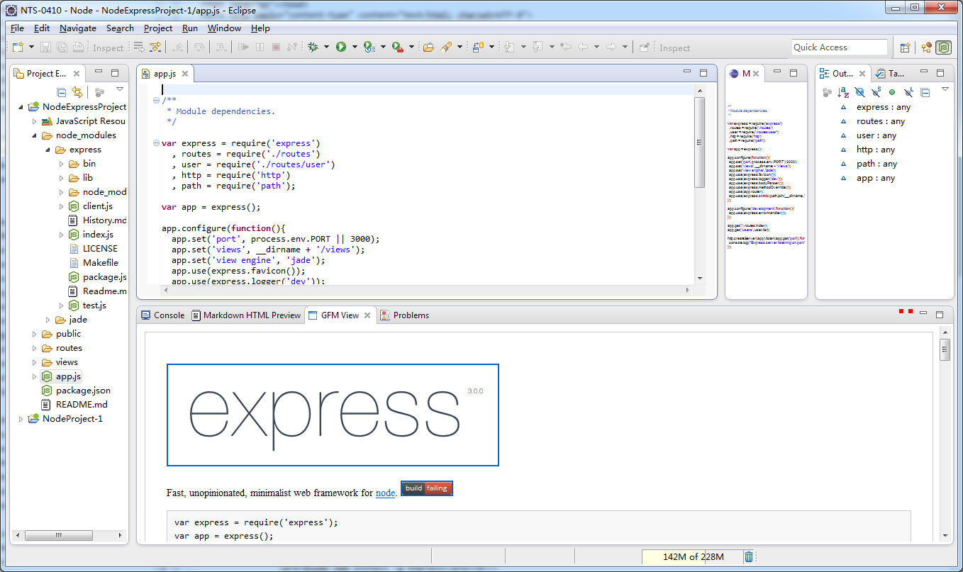 Nodeclipse 0.4.10 overview