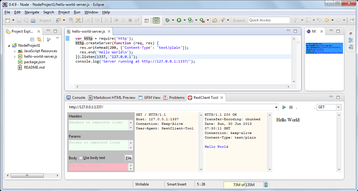 Nodeclipse 0.4.10 overview